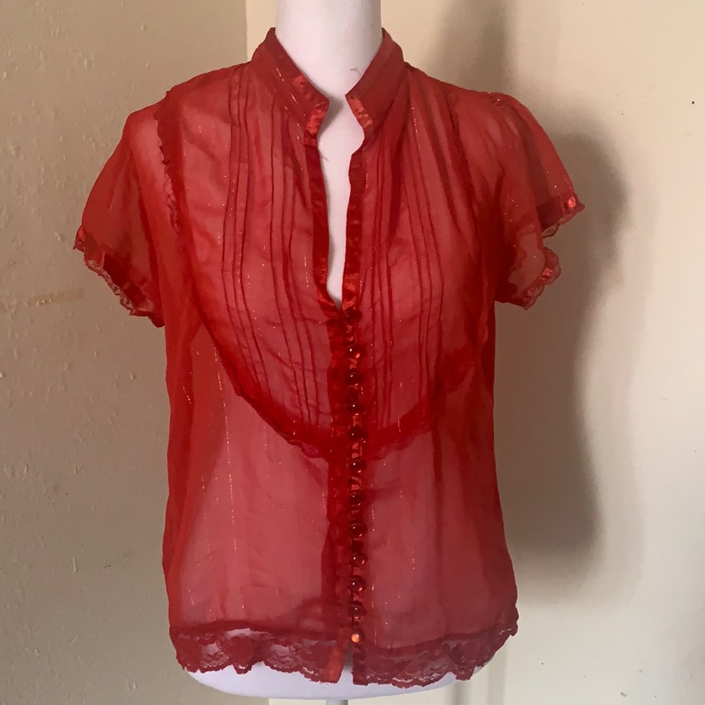Beautiful red blouse